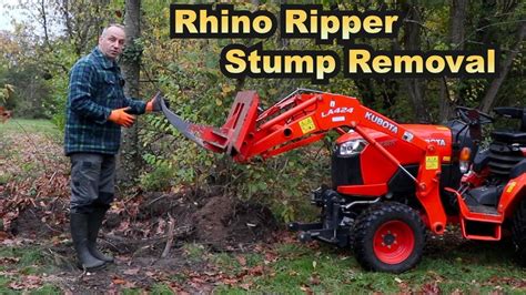 kubota mini stump removal